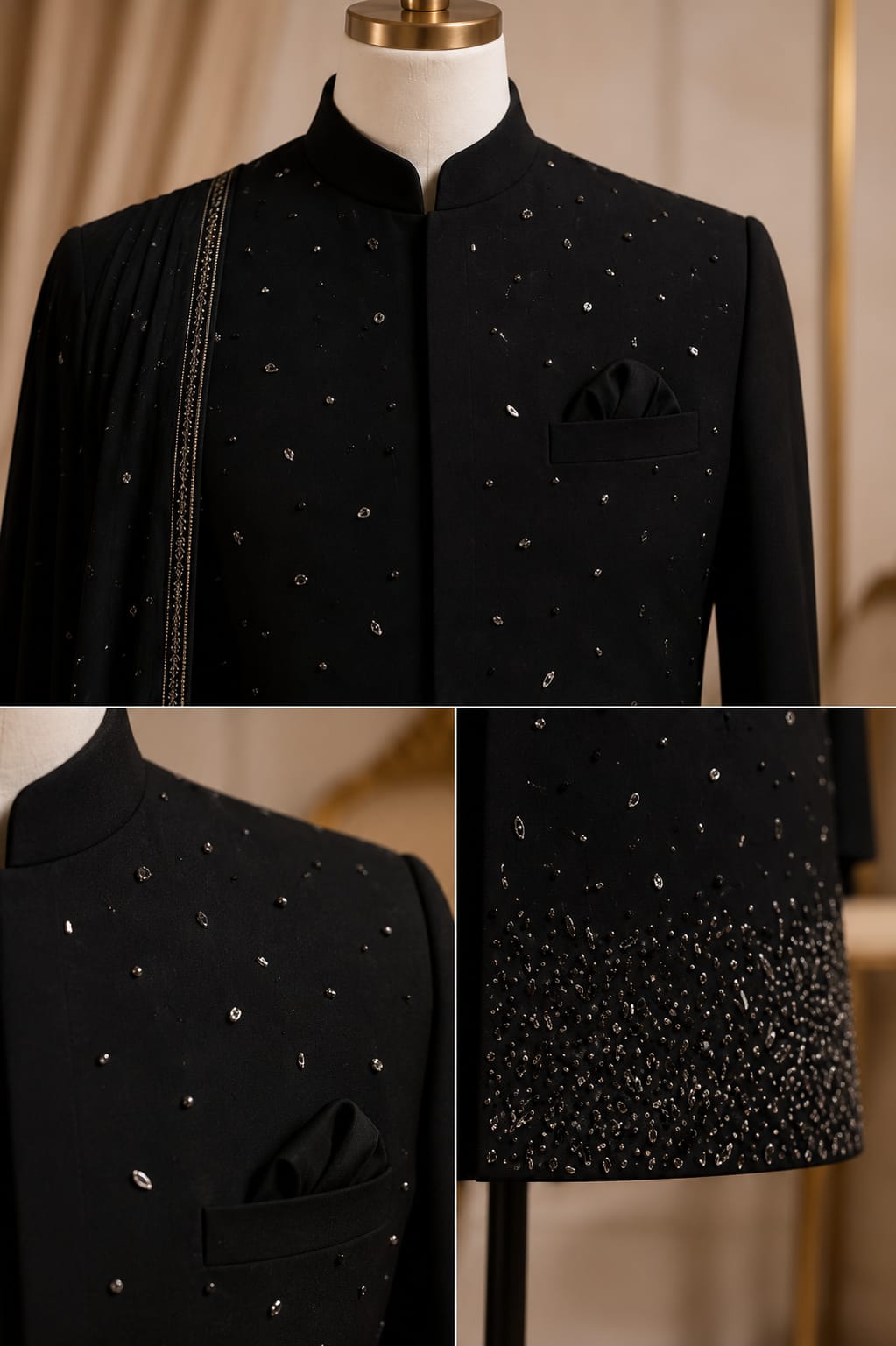Noir Régal Sherwani