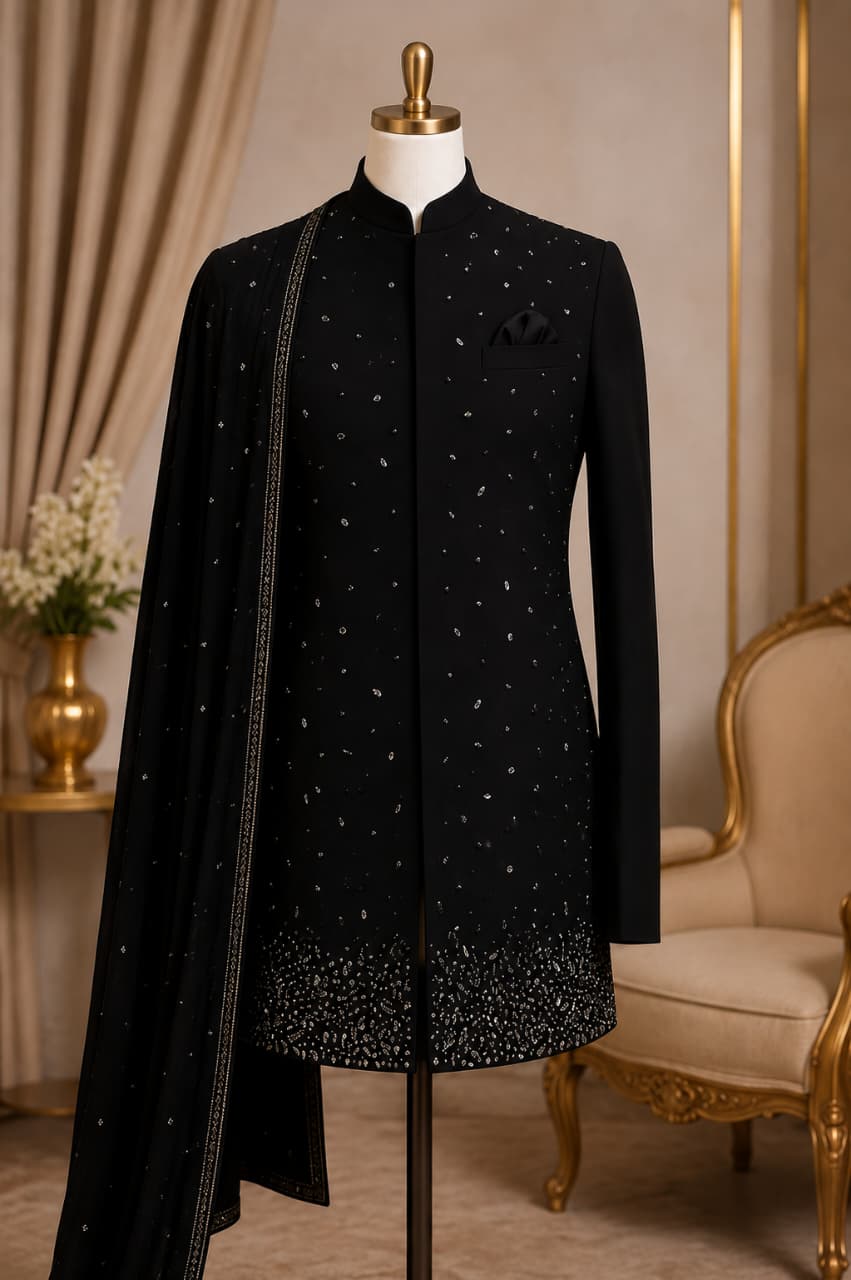 Noir Régal Sherwani