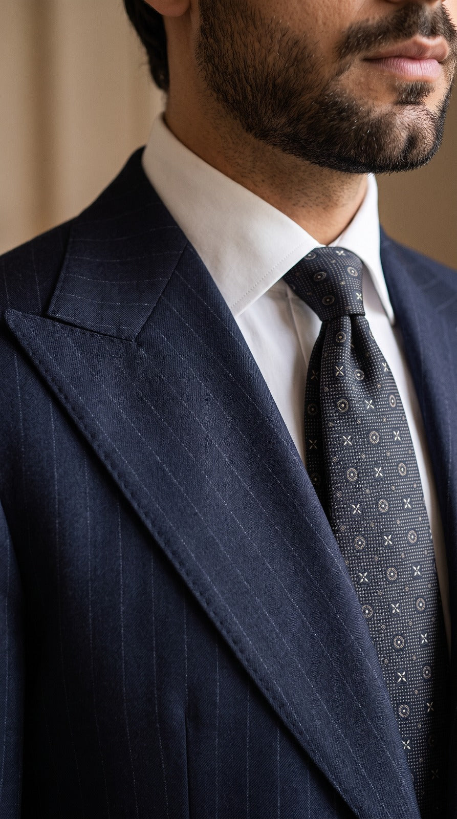 Navy Stripe Suit