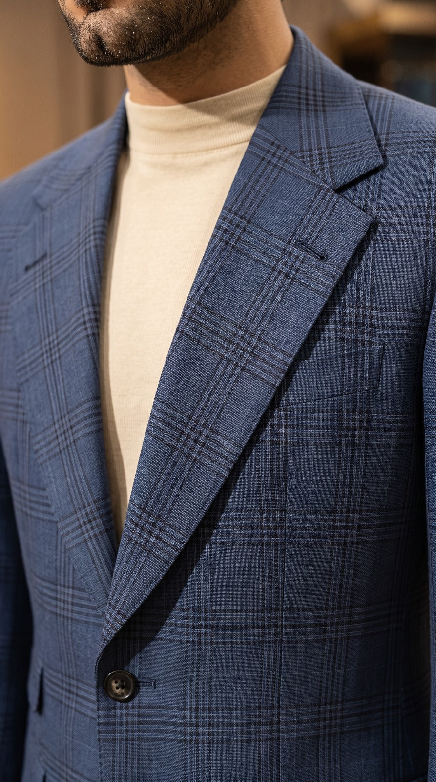 Blue Plaid Suit