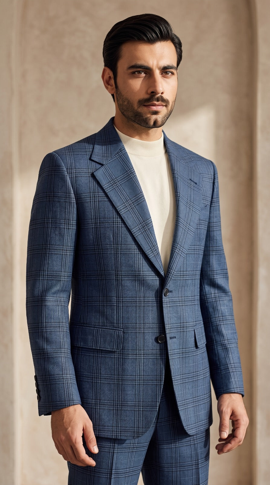Blue Plaid Suit