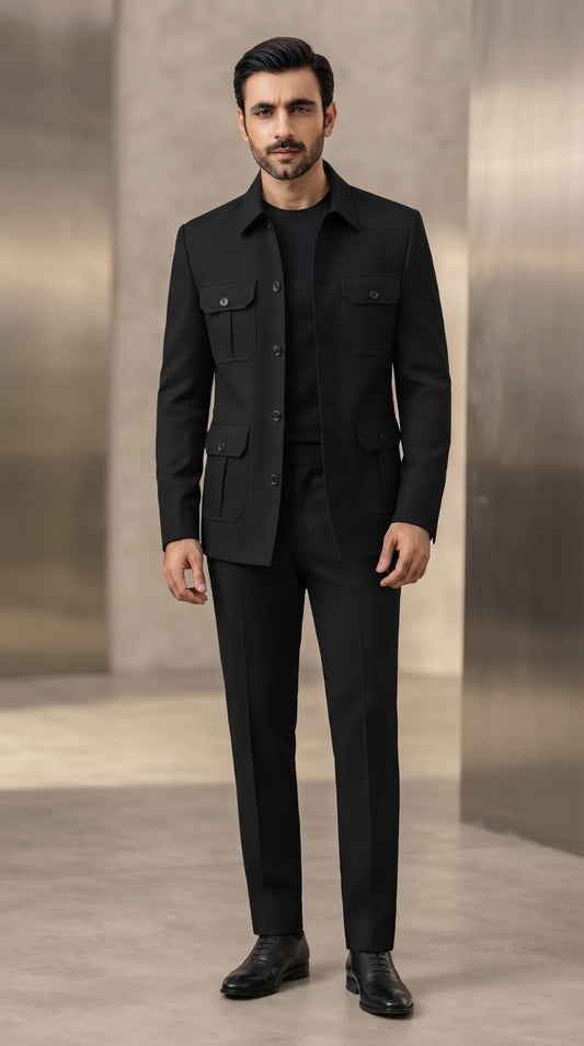 Black Safari Jacket