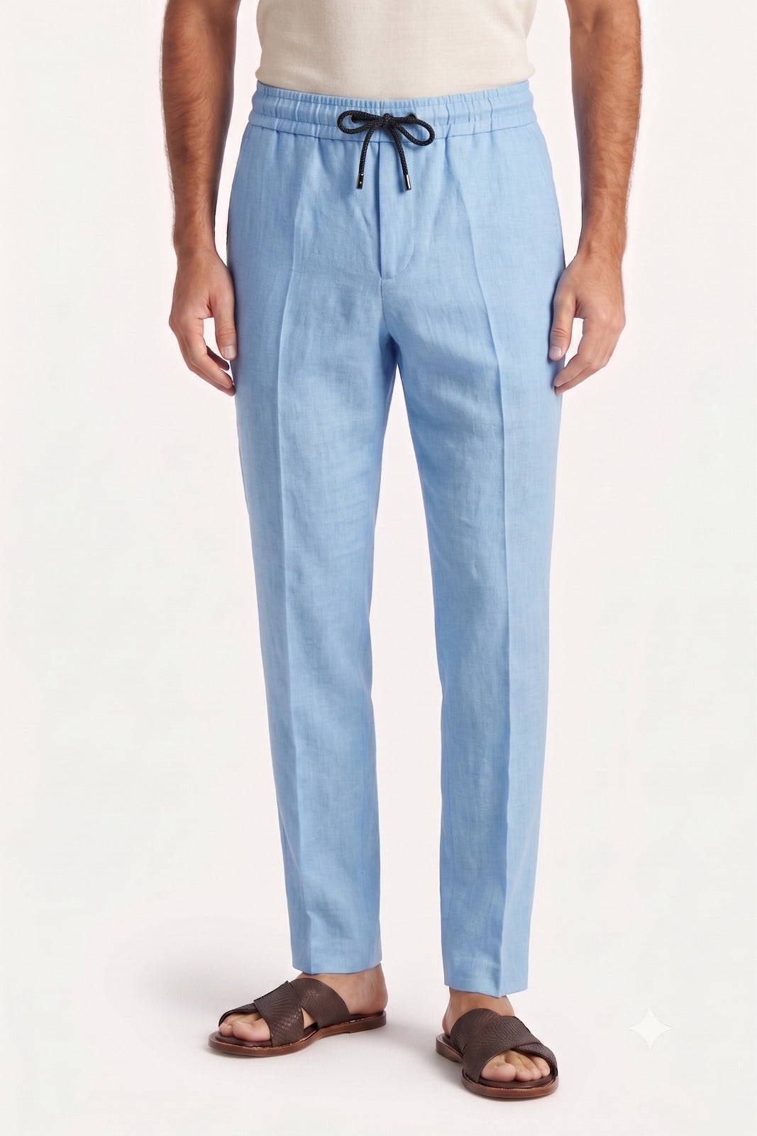 Linen Pant — Sky Blue
