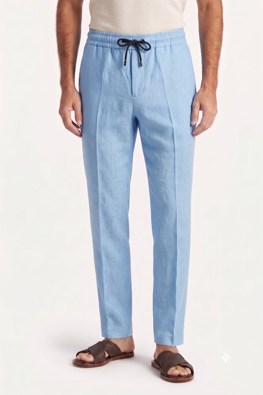 Linen Pant — Sky Blue