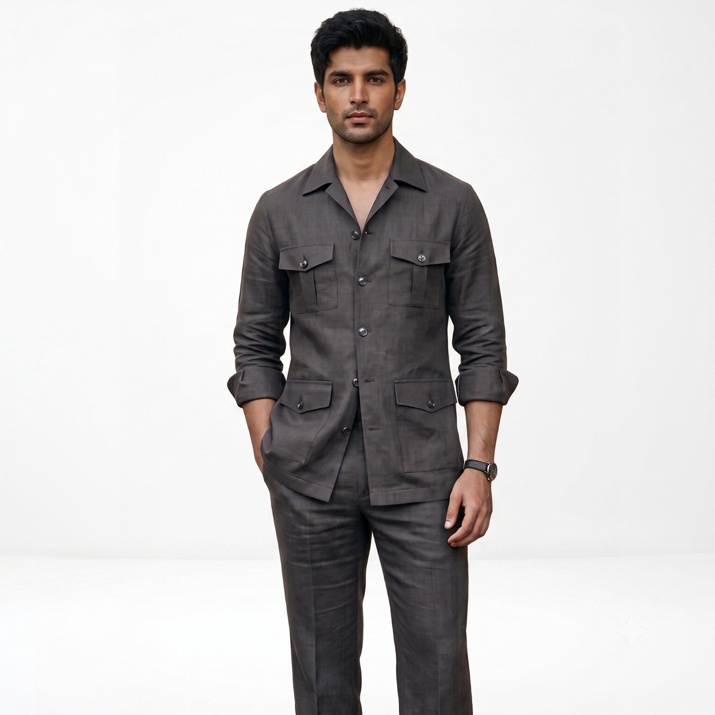 Safari Jacket — Grey