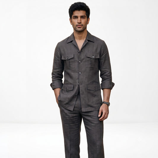 Safari Jacket — Grey