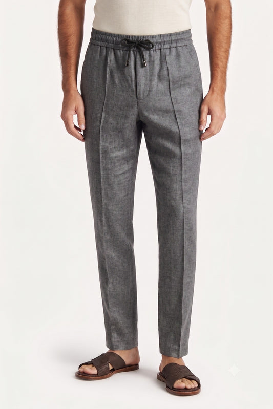 Linen Pant — Charcoal