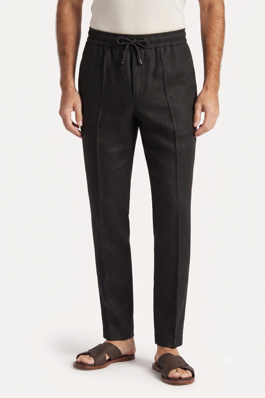 Linen Pant — Black
