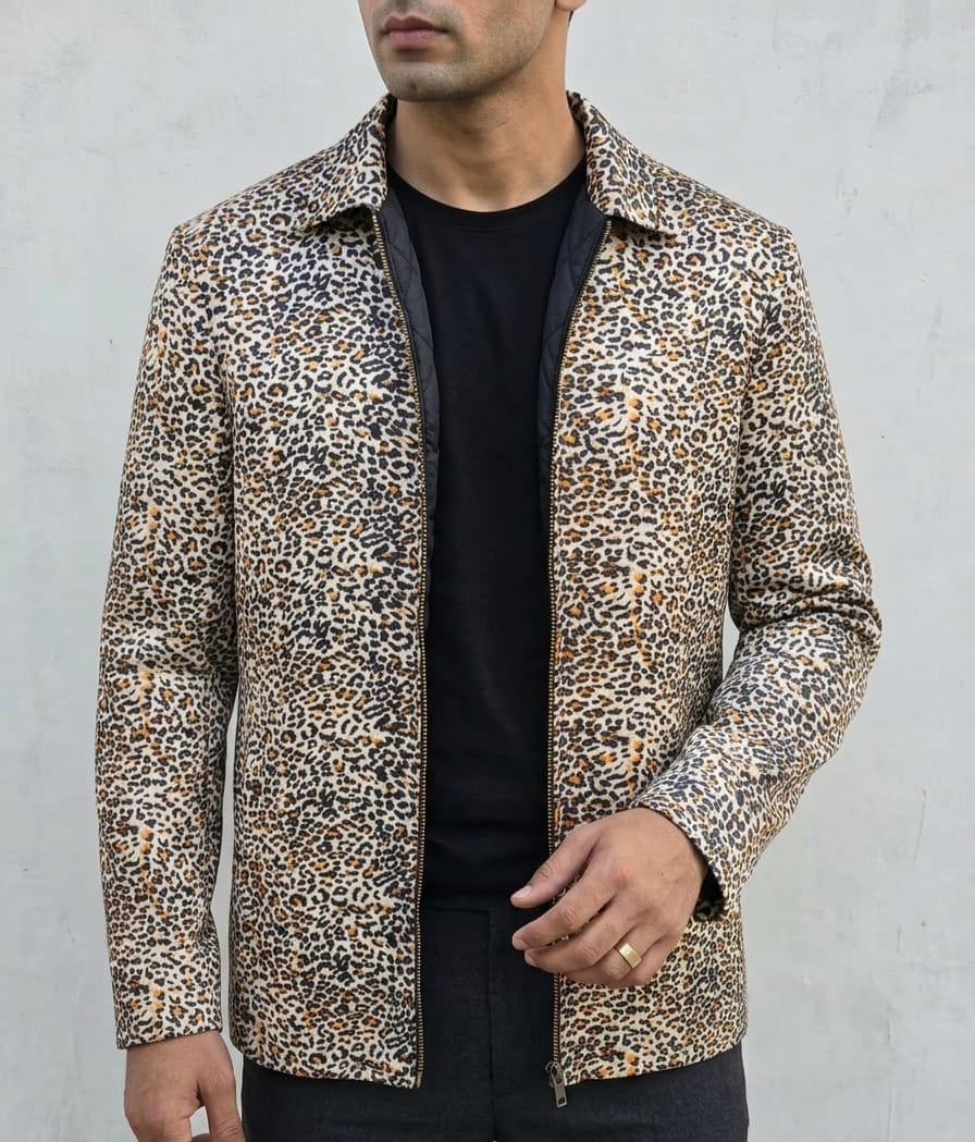 Silk Jacket — Leopard