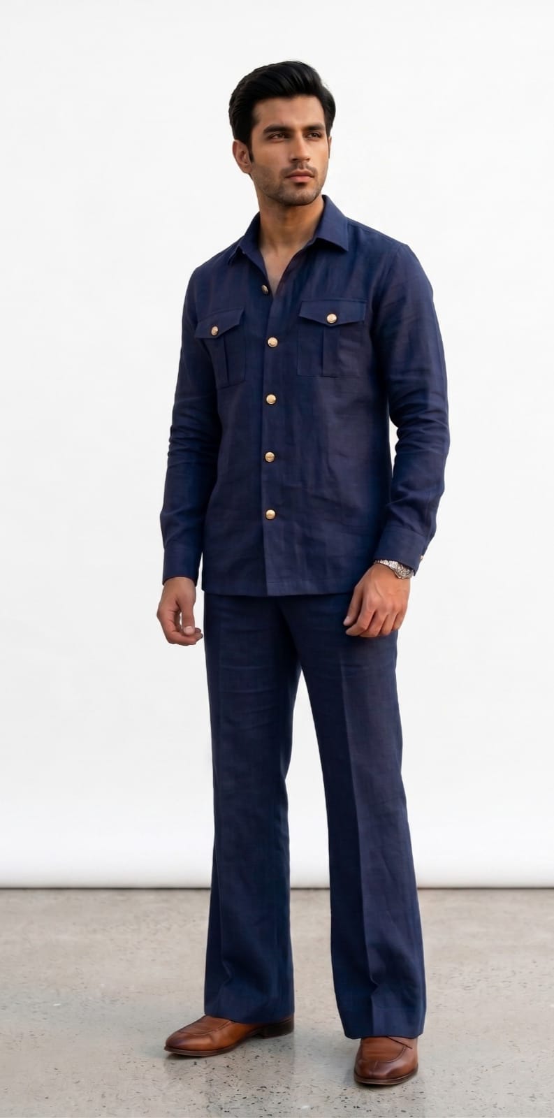 Safari Jacket — Navy