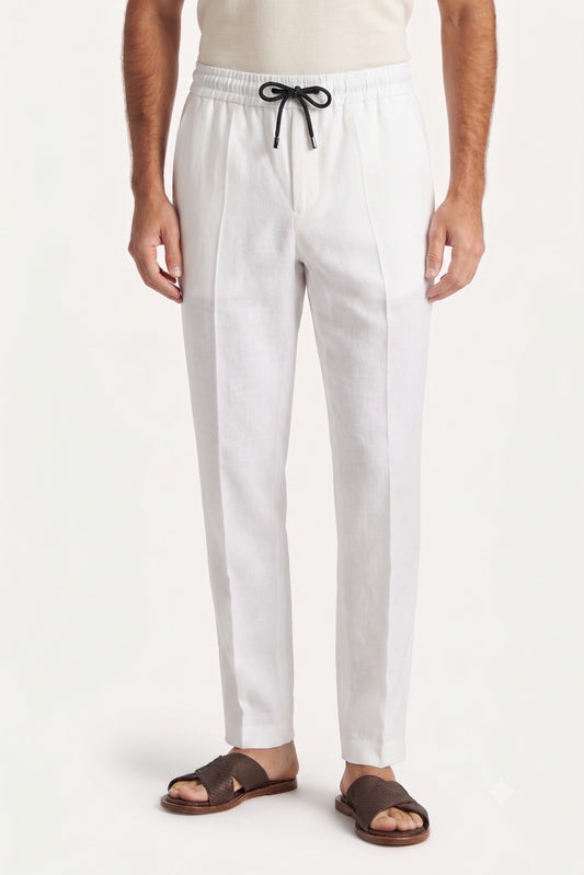 Linen Pant — Cream