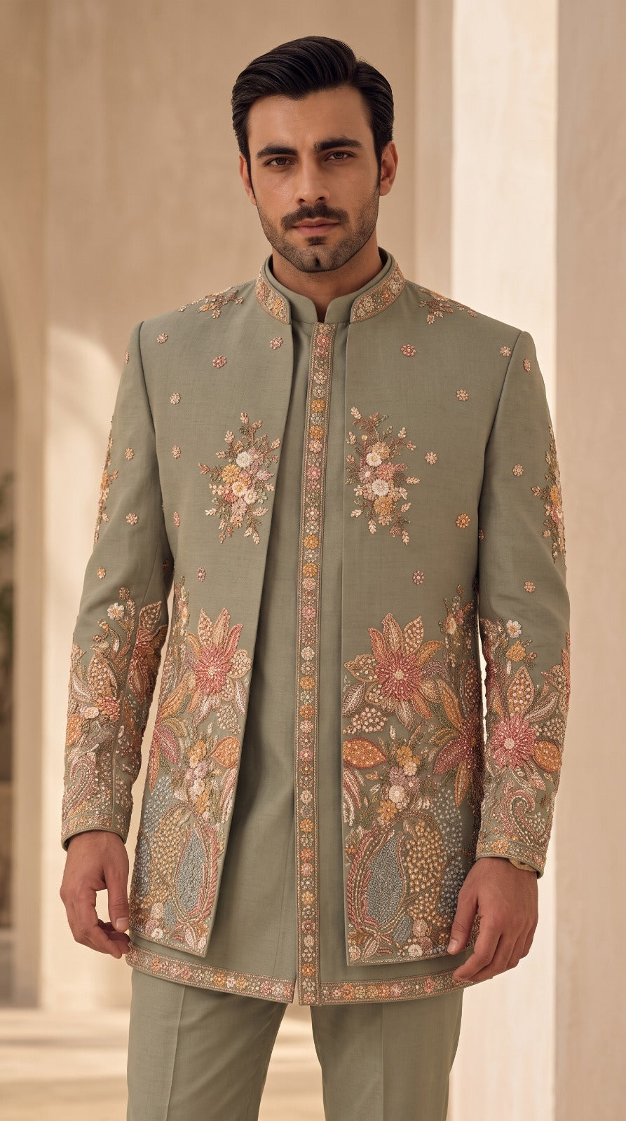 Sage Garden Prince Coat front view